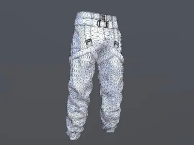 MILITARY PANTS PBR Low-poly 3D model