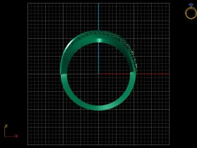 Fancy Womens Rings Plain Rings Ready STL 3DM Models Rings 3D print model 40