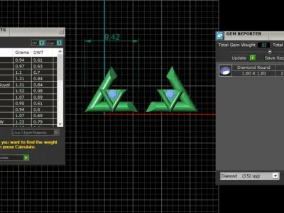 Lv volt earrings 3D print model