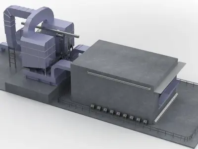 Water purification pump valve Engineering Pumping   3D model