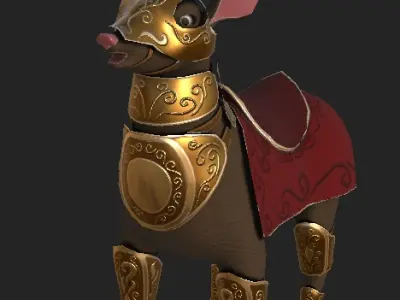 War Deer Unity Game Ready Low-poly 3D model