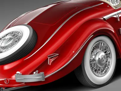 Mercedes-Benz 540K 1936-1938 3D model