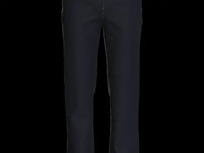 Male denim jean 3D model