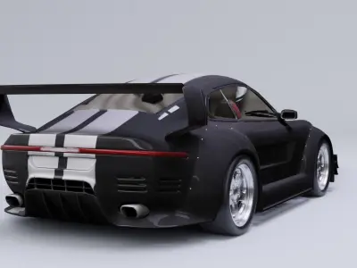 Generic car 06 model in Blender 3D 3D model