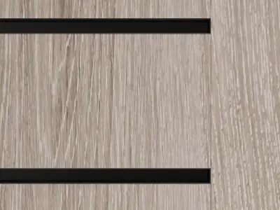 Decorative wall with fireplace set 16 3D model