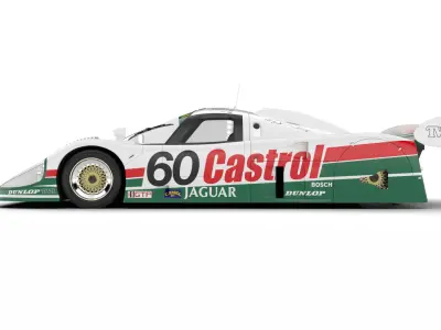 Jaguar XJR-9 Castrol Racing 1988 3d model 3D model