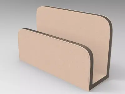 Zumba Card Holder Low-poly 3D model