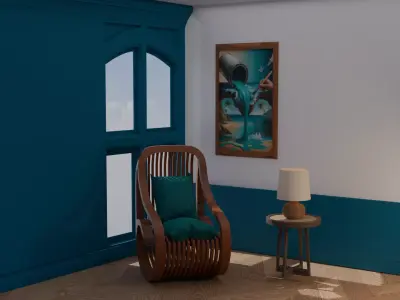 Woodys High Quality Chairs Collection PBR 009 3D model