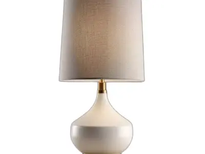 Modern Ceramic Table Lamp Low-poly 3D model