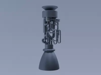 Scifi Ionic Propulsion Engine Concept 3D model
