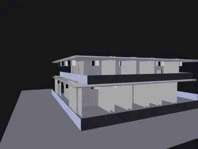 Restrorent Design Low-poly 3D model
