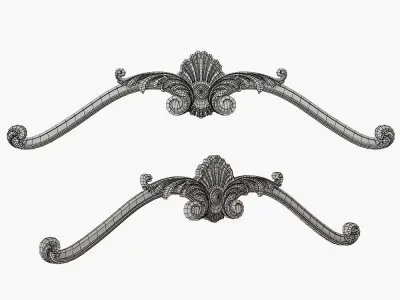 Carved crown decor for cnc  3D model purchase