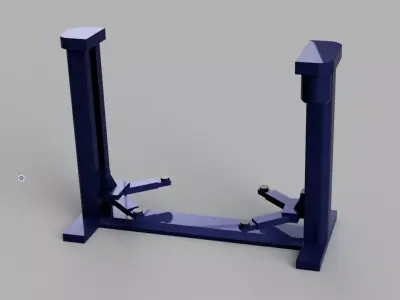 Power Lift  Car Garage Diorama 1-64 3D print model Hotwheels  3D print model