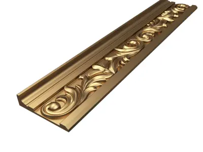 Cornice Decoration Molding 07 Low-poly 3D model