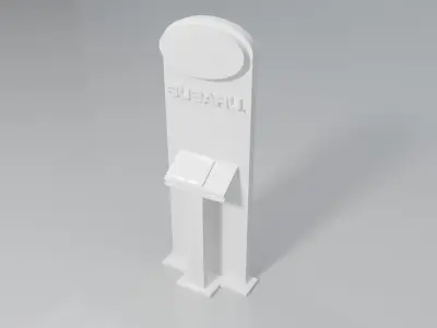 Stand for jeep car and subaru car Low-poly 3D model