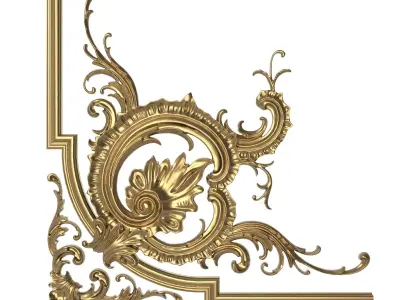 decorative pattern ready for 3D printing 3D model 16