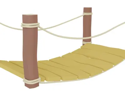 Cartoon Bridge 3D model