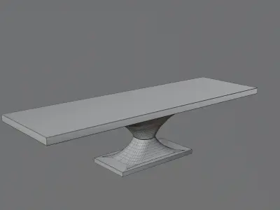 Luxury table Low-poly 3D model