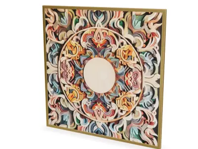 Wall Decoration item 15 Low-poly 3D model