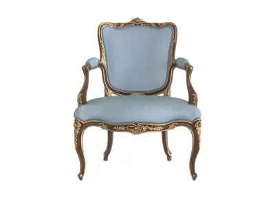 Chic light blue armchair by Modenese 3D model