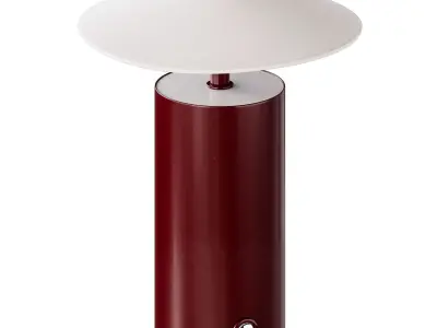 Zara Home Ceramic LED Table Lamp with Paper Shade 3D model