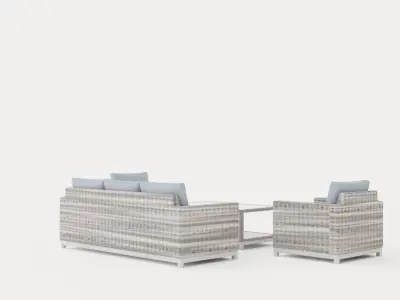 Oxnas sofa set Low-poly 3D model
