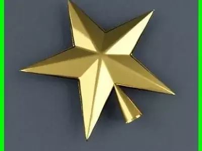 XMasTreeTop Star 3D model