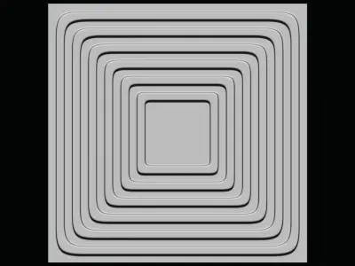 panel for CNC wood carving Free 3D model