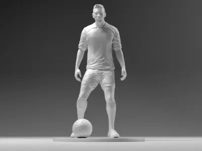 Footballer 03 Prepare To Footstrike 01 Stl 3D print model