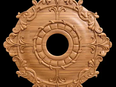 Ceiling Medallion 04 3D model