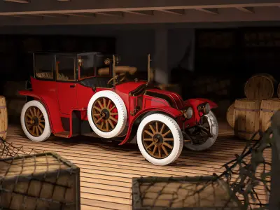 TITANIC CAR - Renault  Coupe de Ville 3D model