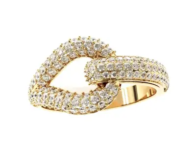 elegant fancy ring  3D print model