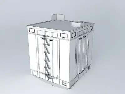 Dal Tex Building (As in 1963) Free 3D model