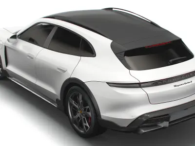 Porsche Taycan Turbo S Cross Turismo 2022 3D model