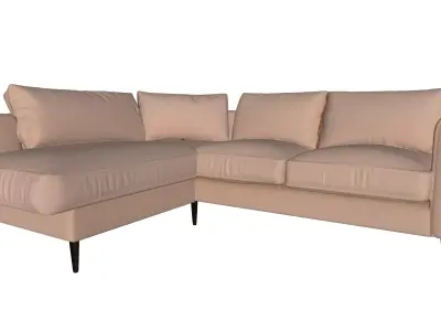 MODERN SOFA Low-poly 3D model