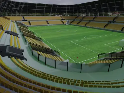 Football Stadium Low-poly 3D model get
