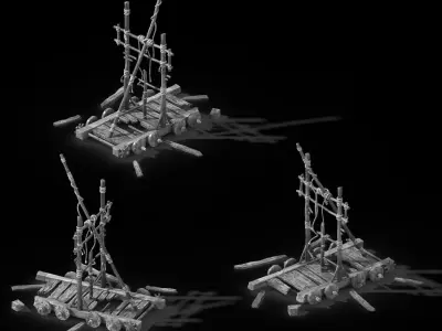 Game Barracks - Chariots 3D model