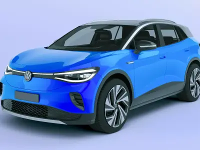 VW ID 4 2025  Volkswagen 3D model