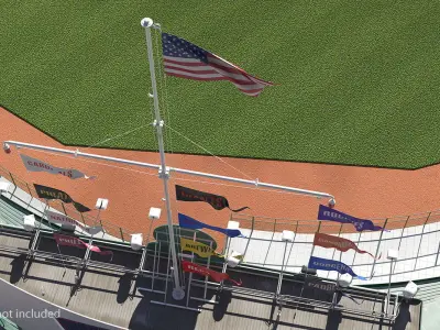 Stadium Flagpole 3D model