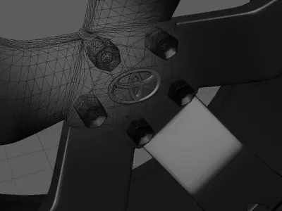 Wheel for McLaren Porsche Honda Hyundai MG Toyota Free low-poly 3D model