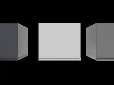 Set Of 21 Cubic Feet Refrigerators 3D model