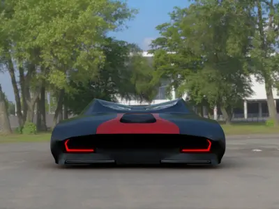 Futuristic Concept Car 3D model