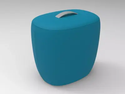 Bag Pouf Low-poly 3D model