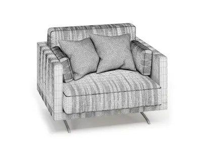 Miller Sofa-single 3D model