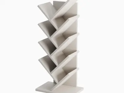 Medium Bookshelf 01 Low-poly 3D model