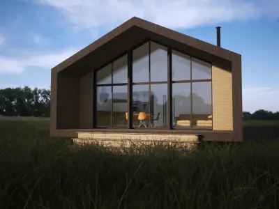 Modern House Visualization-Twinmotion-High Quality 3D Scene 3D model