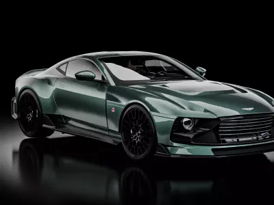 Aston Martin Valour 2024  Low-poly 3D model