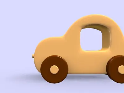 toy car 3D printing model 3D print model