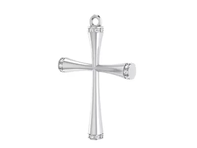 Tube diamonds cross 3D print model