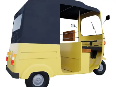 Auto Rickshaw 3D model